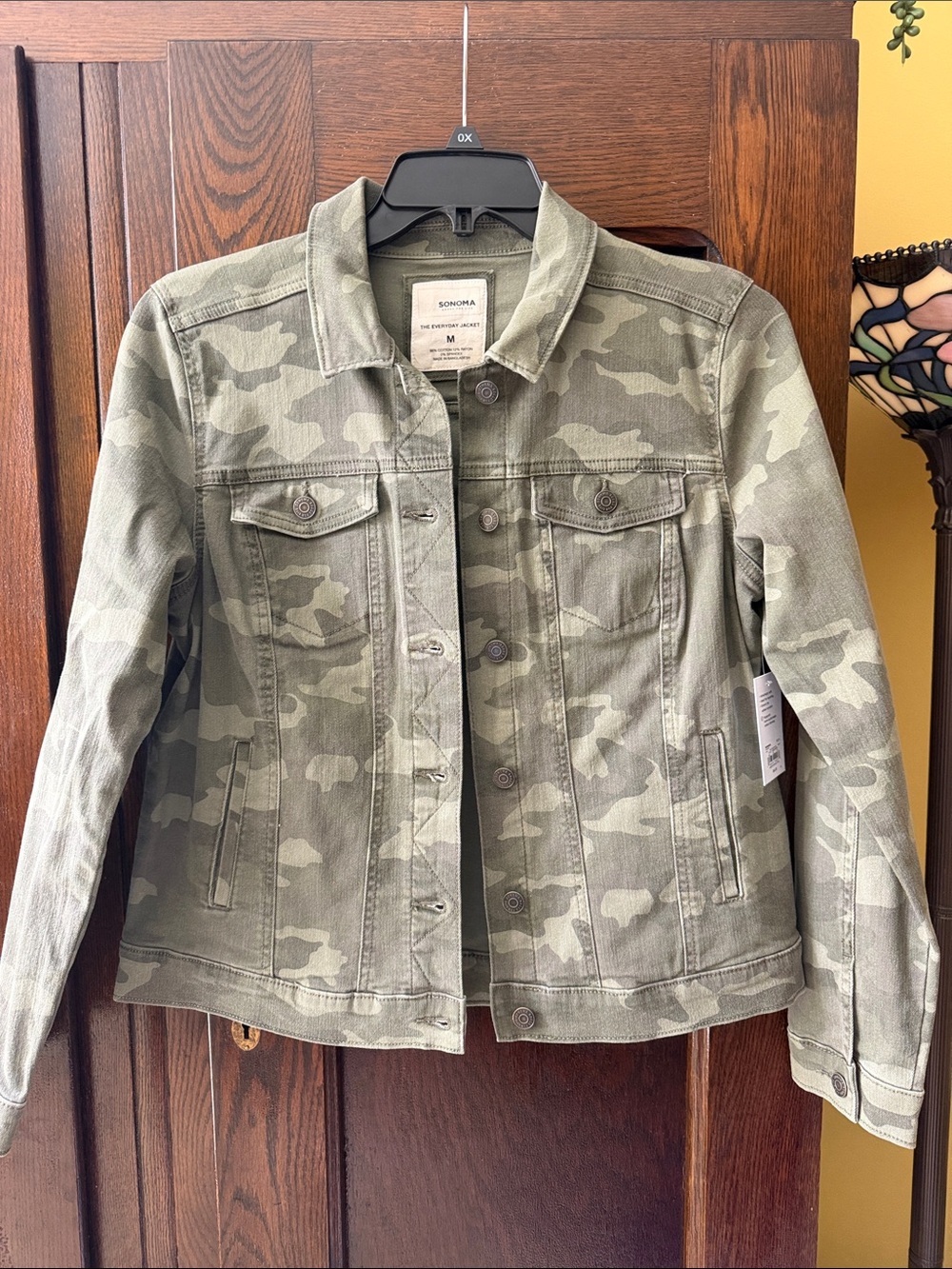 Sonoma Olive Camo Denim Jacket